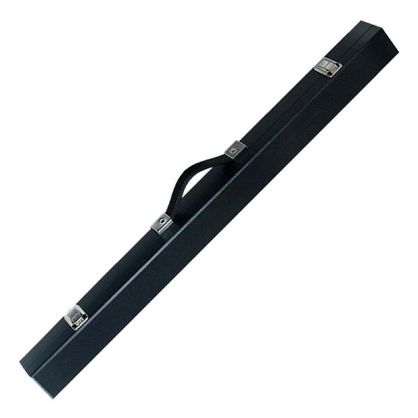 P&P Black Pool Cue Case with Felt Interior Snooker Storage