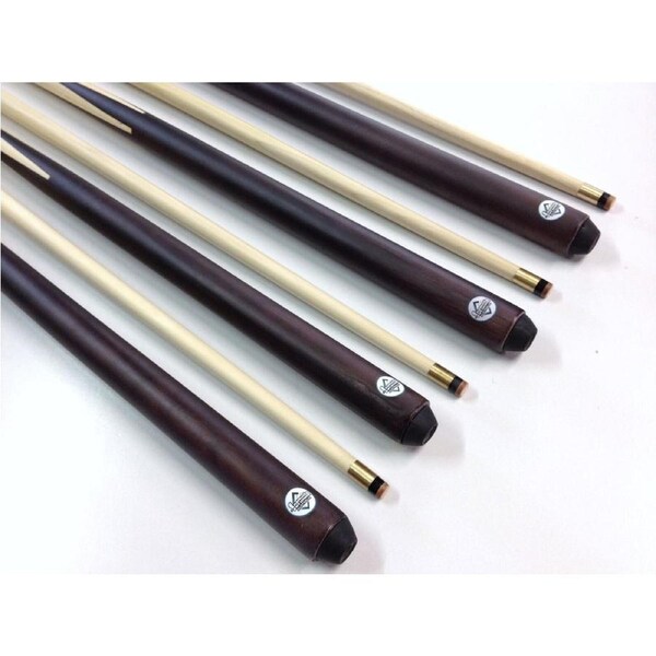 P&P 4x Maple Pool Cues Two Piece with 11mm Screw Tips