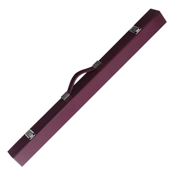 P&P Burgundy Cue Case for Two Piece Pool Cues