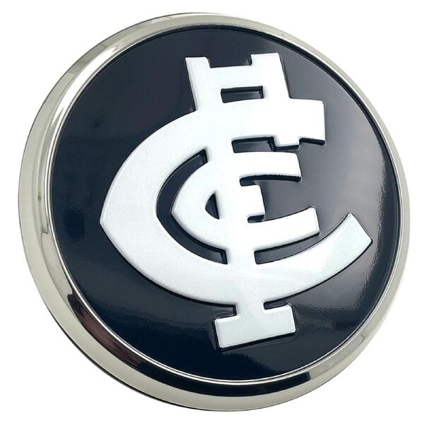 P&P Carlton Blues 3D Chrome AFL Emblem Badge for Vehicles