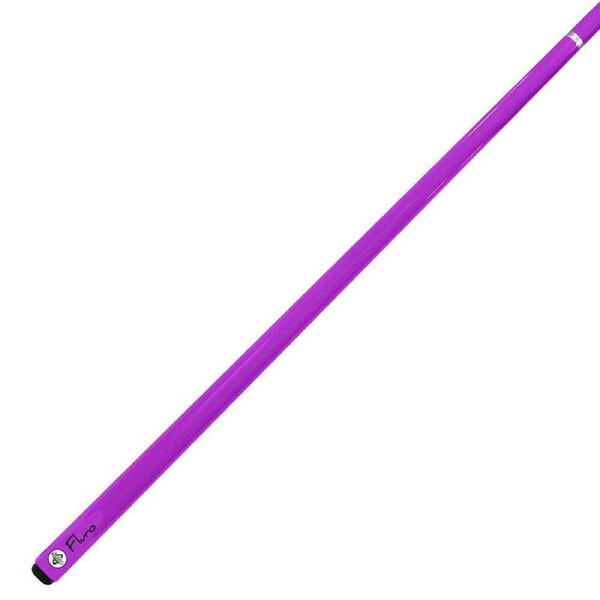 P&P Purple Neon Pool Cue Stick 2 Piece with Leather Grip