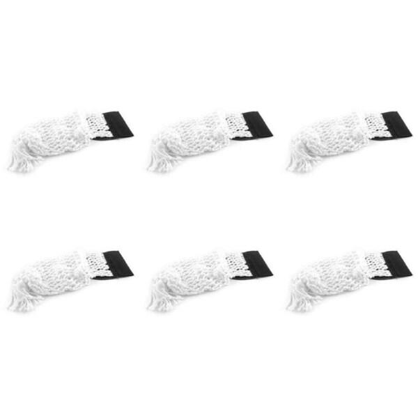 P&P Complete Black Pool Table Pocket Set with Leatherette Nets