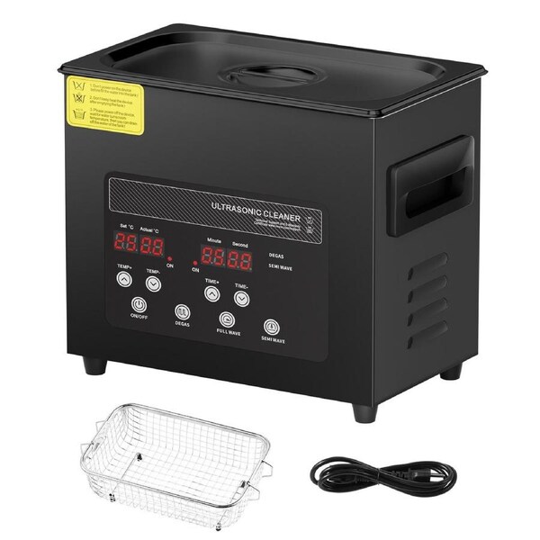 P&P 3L Ultrasonic Cleaner with Timer, Basket, and Heater