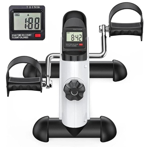 P&P Mini Pedal Exerciser Gym Cycle for Arms and Legs with LCD