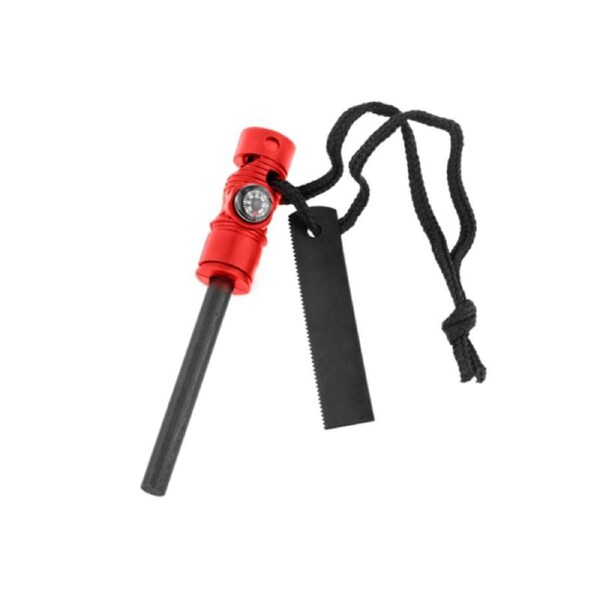 P&P Emergency Fire Starter Tool with Compass and Whistle