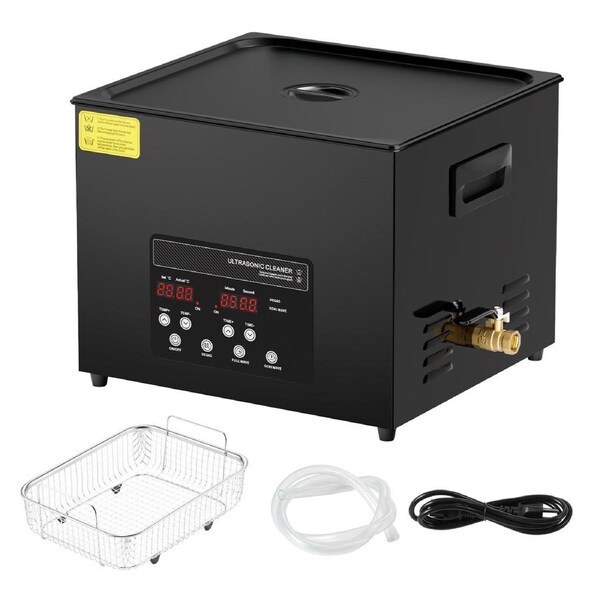 P&P 15L Ultrasonic Cleaner with Heater Timer and Basket