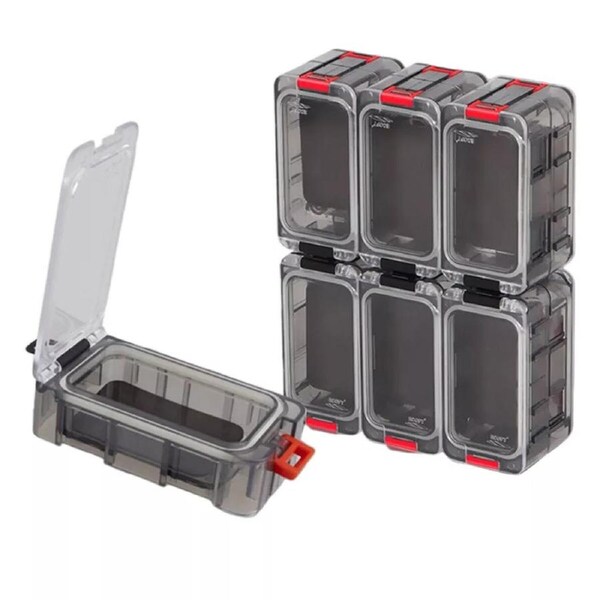 P&P Glow Fishing Tackle Box Multi-Compartment Storage Case