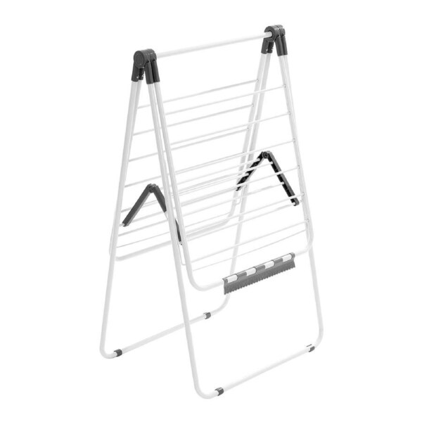 P&P Foldable 2-Tier Clothes Drying Rack with Sock Clips White