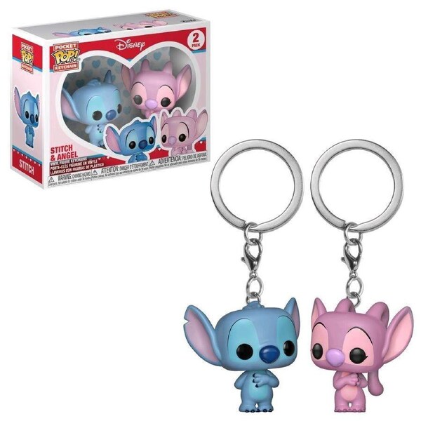 Funko Pocket Pop Keychain Stitch & Angel 2 Pack