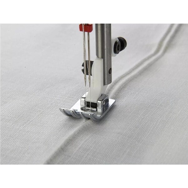 Husqvarna Viking 3 Groove Pin Tuck Foot With Plate