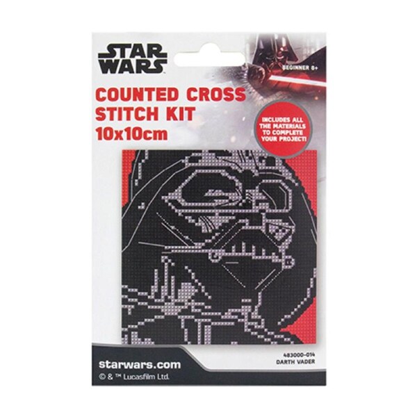 Disney Mini Counted Cross X Stitch Star Wars Darth Vader Kit