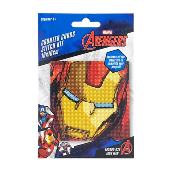 Disney Mini Counted Cross X Stitch Marvel Iron Man Kit
