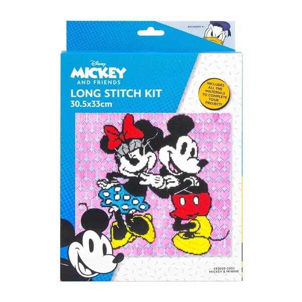 Disney Long Stitch Mickey and Minnie Mouse Beginner Kit