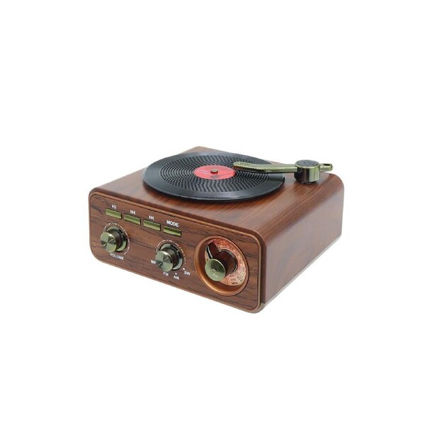CMIK Portable Radio Retro Bluetooth Speaker AM FM SW Wood MK-626BT-WD