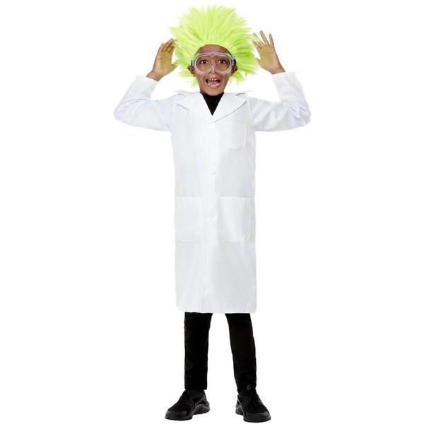 Doctor Scientist Lab Coat Child Costume Size Large 10-12 Years