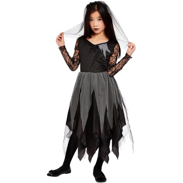 Graveyard Bride Child Costume Size Large 10-12 Years
