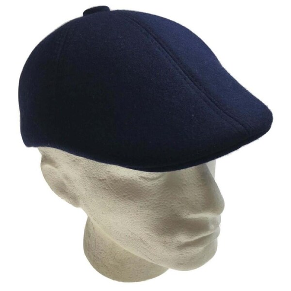 Men’s Navy Newsboy (Cabbie) Flat Driving Cap – Gatsby Style