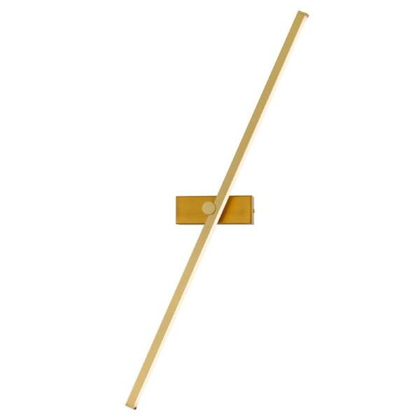 Foley Contemporary Wall Lamp Light Aluminium Polycarbonate Antique Gold Gloss
