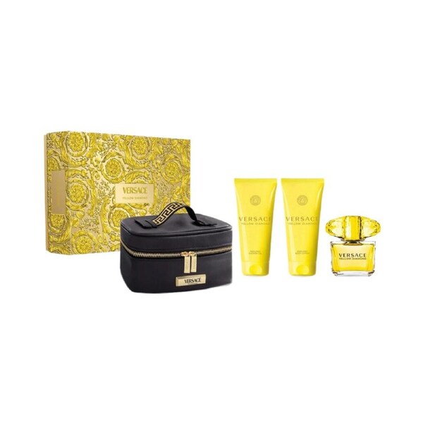 Versace Yellow Diamond 4 Piece 90ml Eau De Toilette