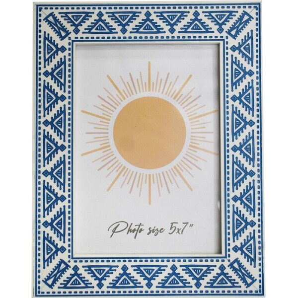 LVD Wooden Acrylic Photo/Picture Frame 5x7 18.5x2x24cm Catania Blue