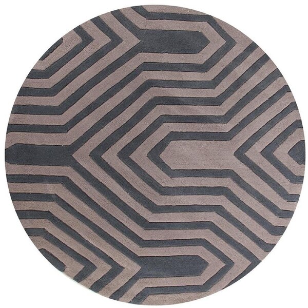 Rug Culture Gold 631 Taupe Round Modern Rug 200X200cm