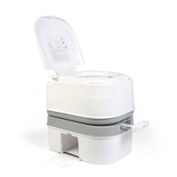 Hacienda 24L Portable Camping, Caravanning Toilet with Odour-Resistant Seal