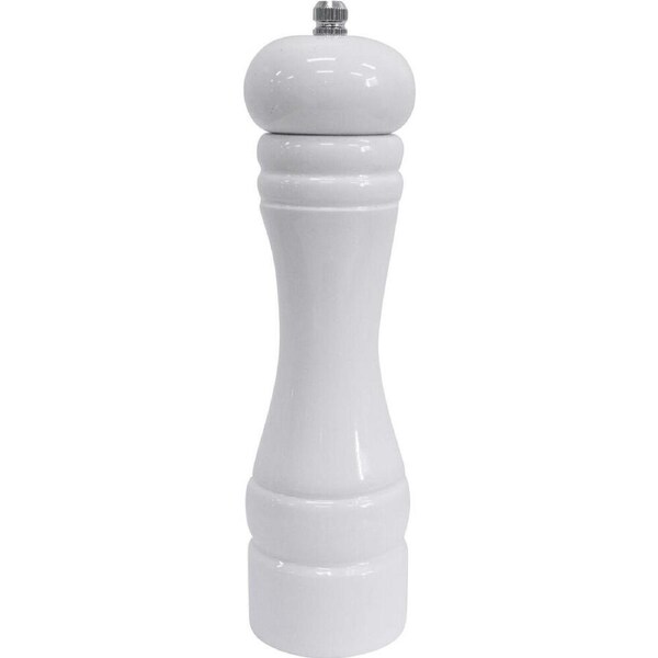 LVD Timber Wooden Kitchen Salt/Pepper Grinder Mill Medium 5x5x22cm White