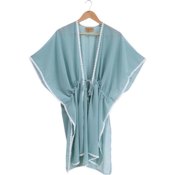 LVD Soft Chiffon Women's Beach Summer Draped Cover-Up 90cm/One-Size Sky