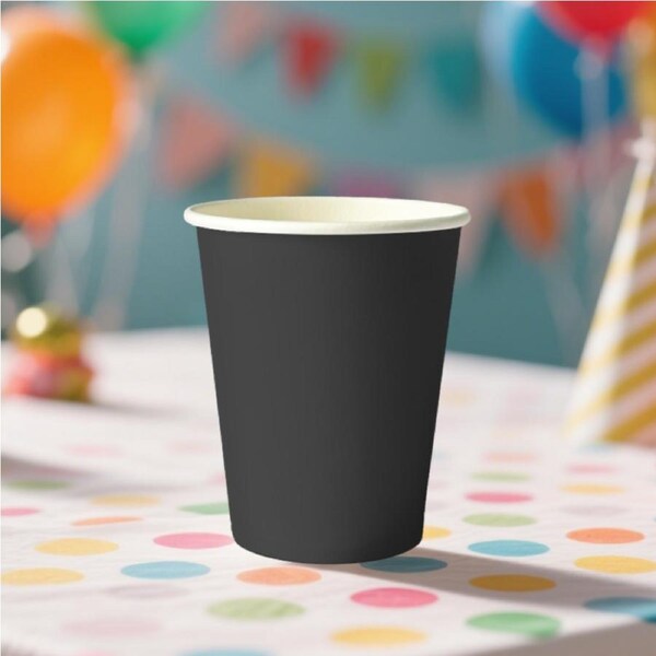 12pk Black Paper Cup