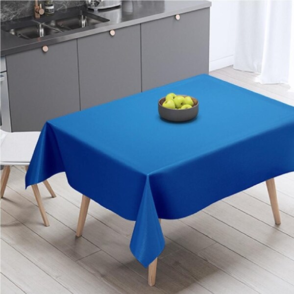 Dark Blue Plastic Table Cloth