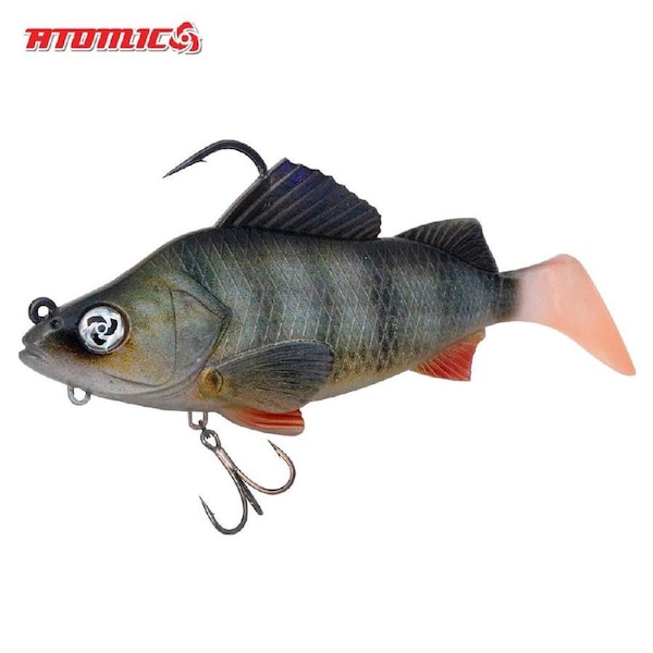 Atomic Real Baitz Soft Fishing Lure Redfin 150mm Pre Rigged and Weighted