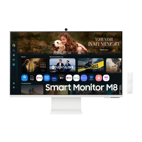 Samsung 32" Smart Monitor M8 M80F 4K Samsung Vision AI (White 32")