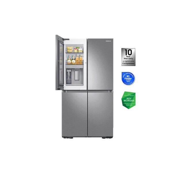 Samsung 4-Door French Door Refrigerator Beverage Centre 648L (Silver 648 L)