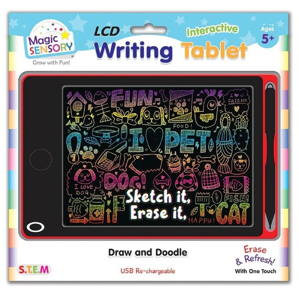 Magic Sensory Interactive LCD Writing Tablet (Red Pet)