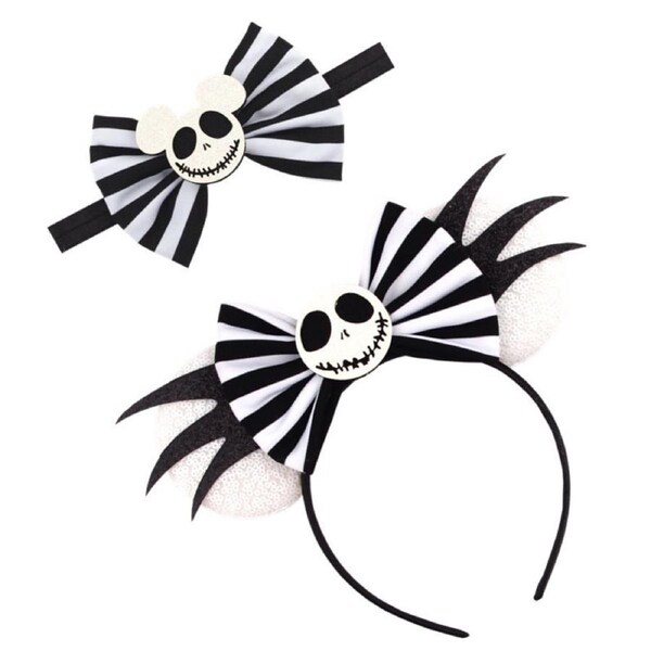 Nevenka Mouse Ears Bowknot Headband Halloween Party Hair Accessories-2