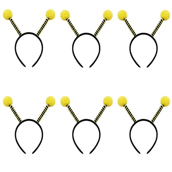 Nevenka 6 Pcs Bee Antenna Headband for Kids Adults Halloween Cosplay