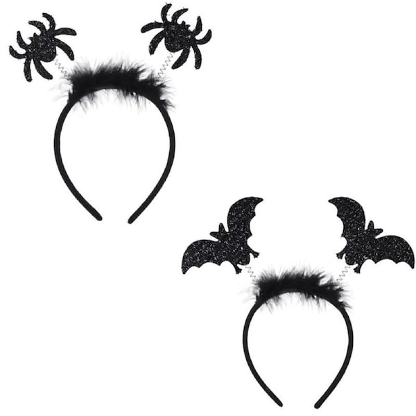 Nevenka 2 Pcs Halloween Themed Headbands for Kids Adults Great Gifts-SetD