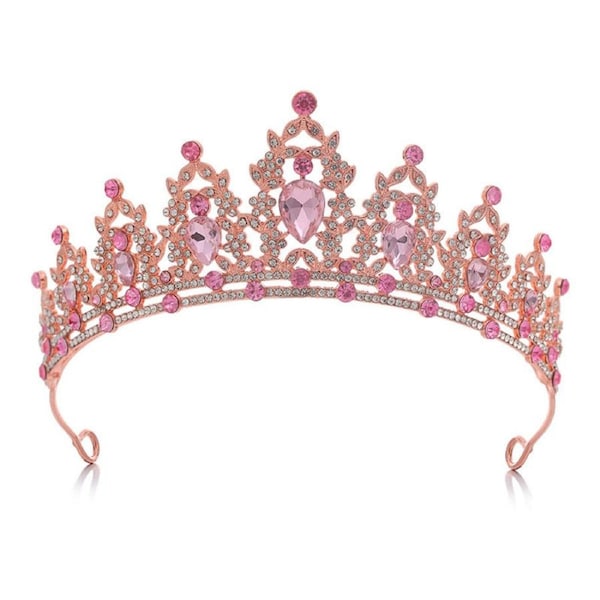 Nevenka Queen Crown Luxurious Rhinestones Tiara for Wedding Prom Party-22