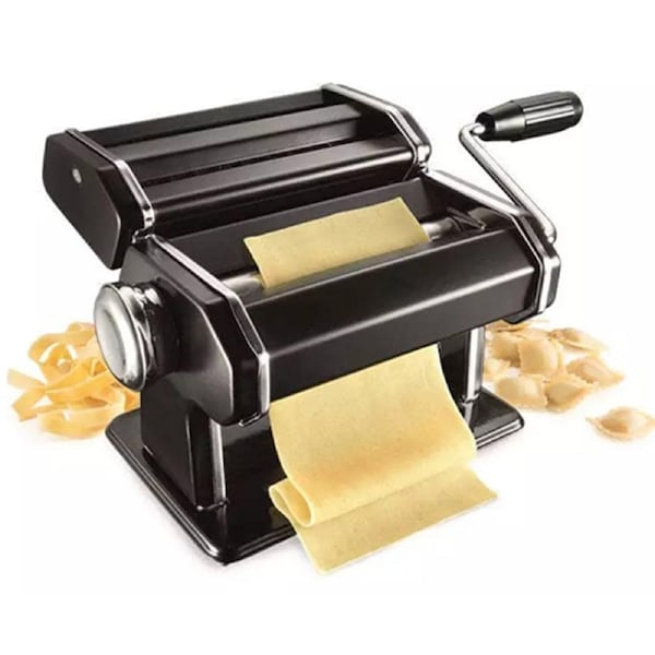 Baccarat Pasta Maker - Fresh Homemade Spaghetti Fettucini Roller - Manual Machine Cutter Stainless Steel