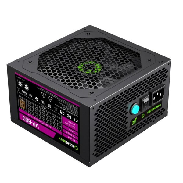 Gamemax VP-800 800W Power Supply Wired - black