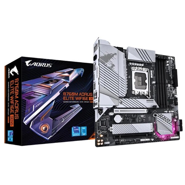 Gigabyte B760M Aorus Elite WIFI6E GEN5 mATX Motherboard (B760M A E WF6E GEN5)