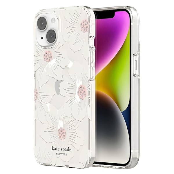 Kate Spade New York Protective Hardshell MagSafe Case (Suits iPhone 14 Plus) - Hollyhock Floral