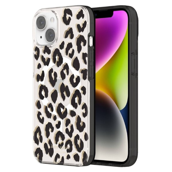 Kate Spade New York Protective Hardshell Case (Suits iPhone 14 Plus) - City Leopard