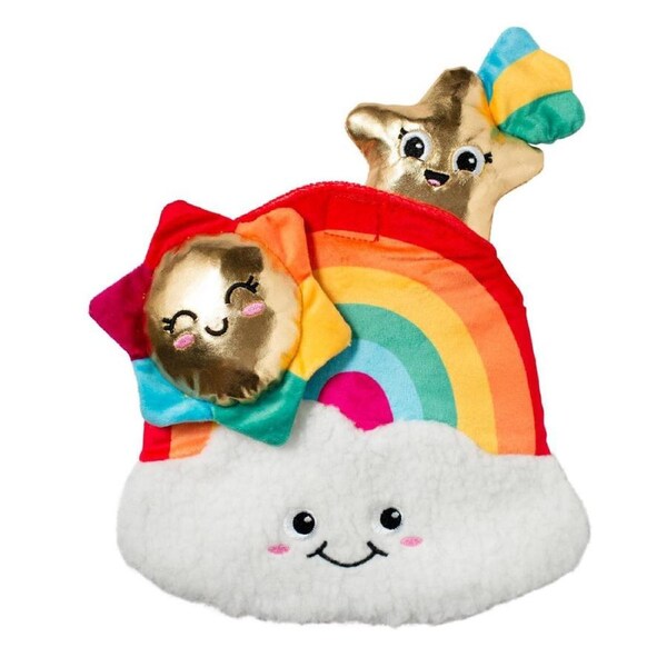 Look On Bright Side Rainbow Hide & Seek Burrow Dog Toy