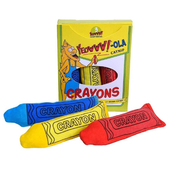 Cat Toys with Pure American Catnip (Crayon)