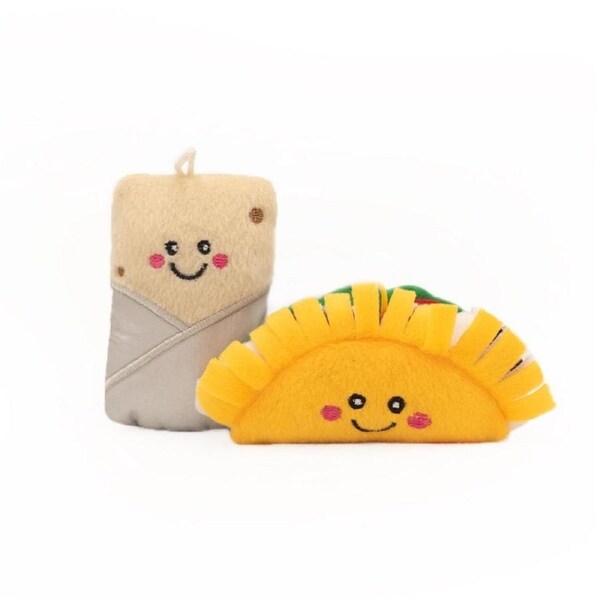 ZippyClaws NomNomz Cat Toy (Taco and Burrito)