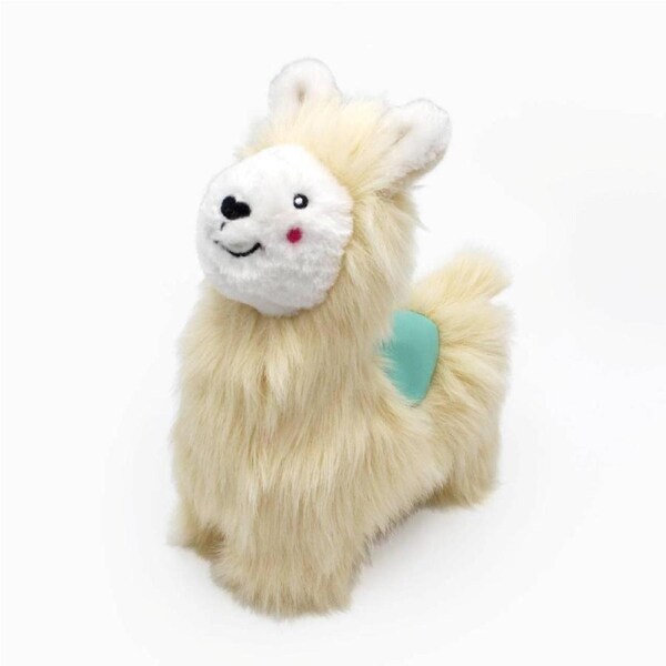 Wooliez Plush Squeaker Dog Toy (Larry the Llama)