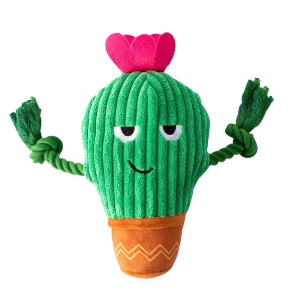 You Grow Chica! Cactus Plush Dog Toy