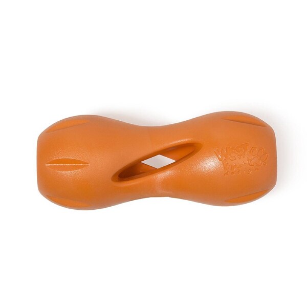 Qwizl Treat Dispensing Dog Toy (Orange) - Small