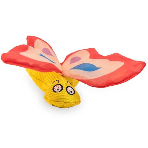 Cat Toys With Pure American Catnip (Butterfly Red)